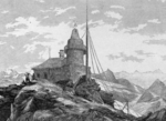 Kupferstich Sonnblick Observatorium